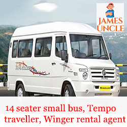 14 seater small bus, Tempo traveller,  Winger rental agent Mr. Sukanta Samanta in Chandannagar